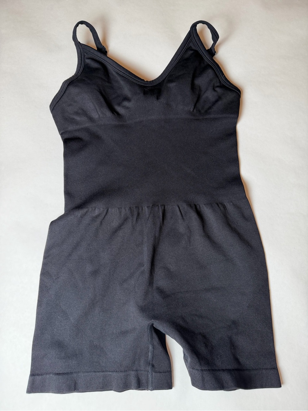 Black Seamless Shapewear Bodysuit Romper